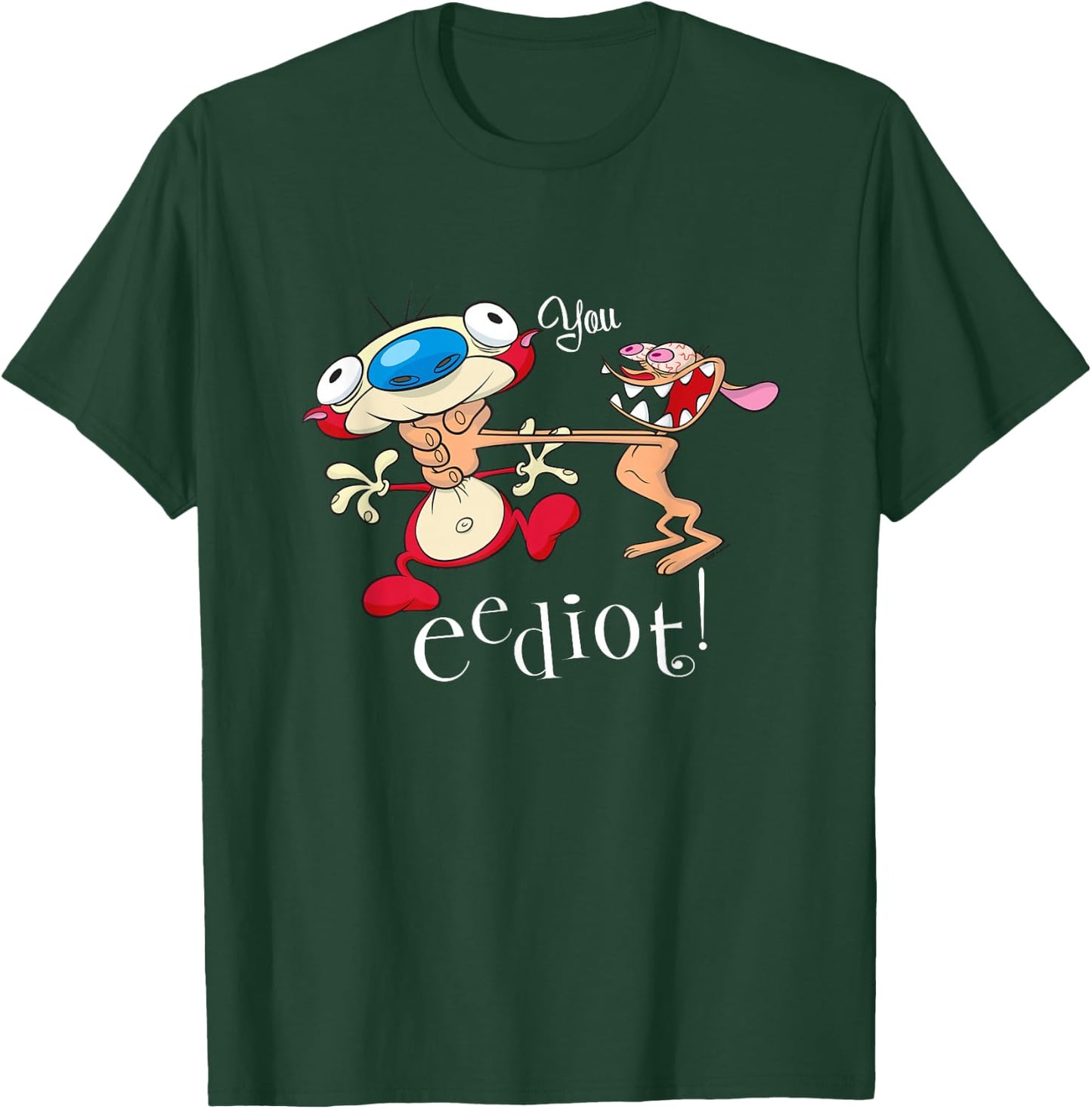 Ren & Stimpy You Eediot T-Shirt - T-Shirt | Forest