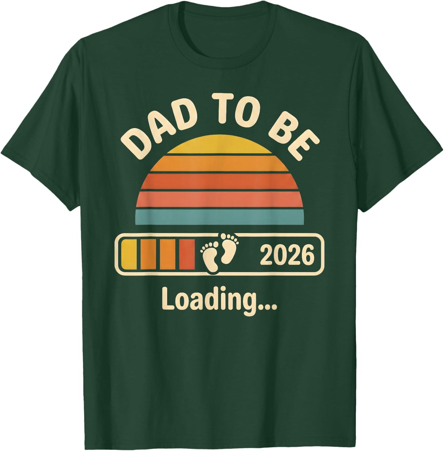 Dad Est 2026 Expect Baby 2026 First Time Dad Daughter T-Shirt - T-Shirt | Forest