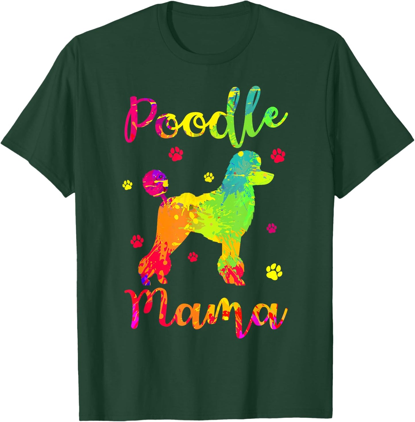 Poodle Mama Dog Breeders Pet Water Retriever Mother's Day T-Shirt - T-Shirt | Forest