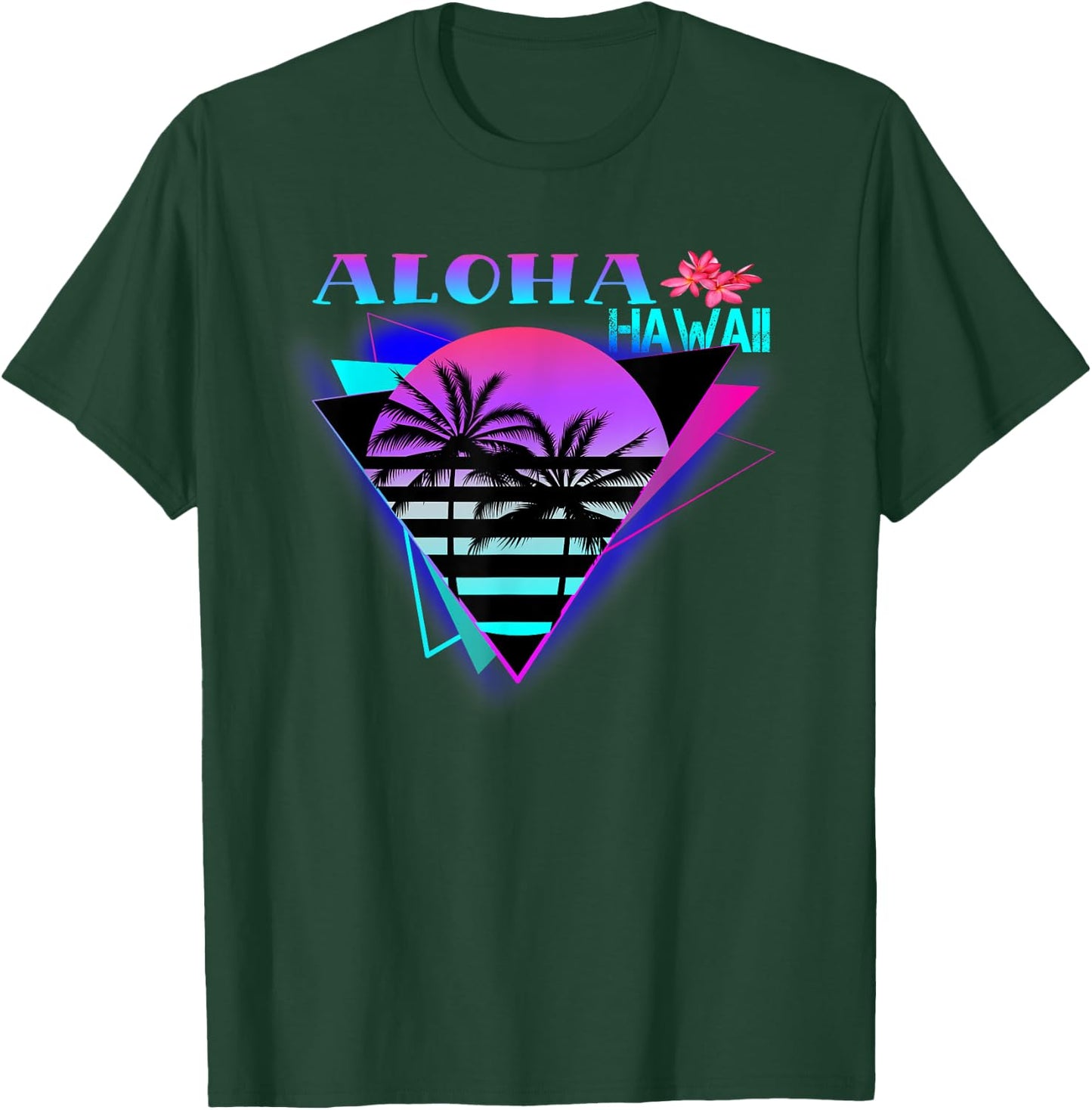 Aloha Hawaii Island Palm Beach Men Women T-Shirt - T-Shirt | Forest