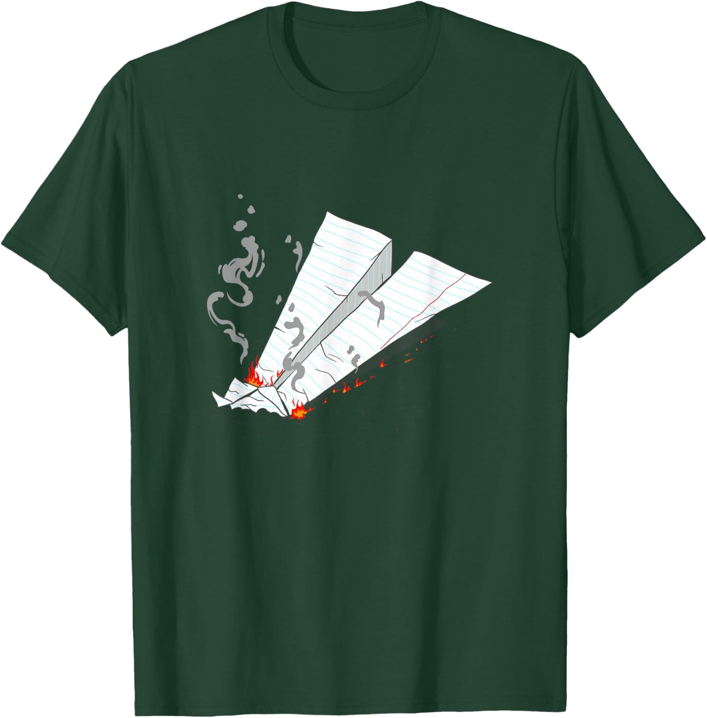 Paper Plane Crash T-Shirt - T-Shirt | Forest