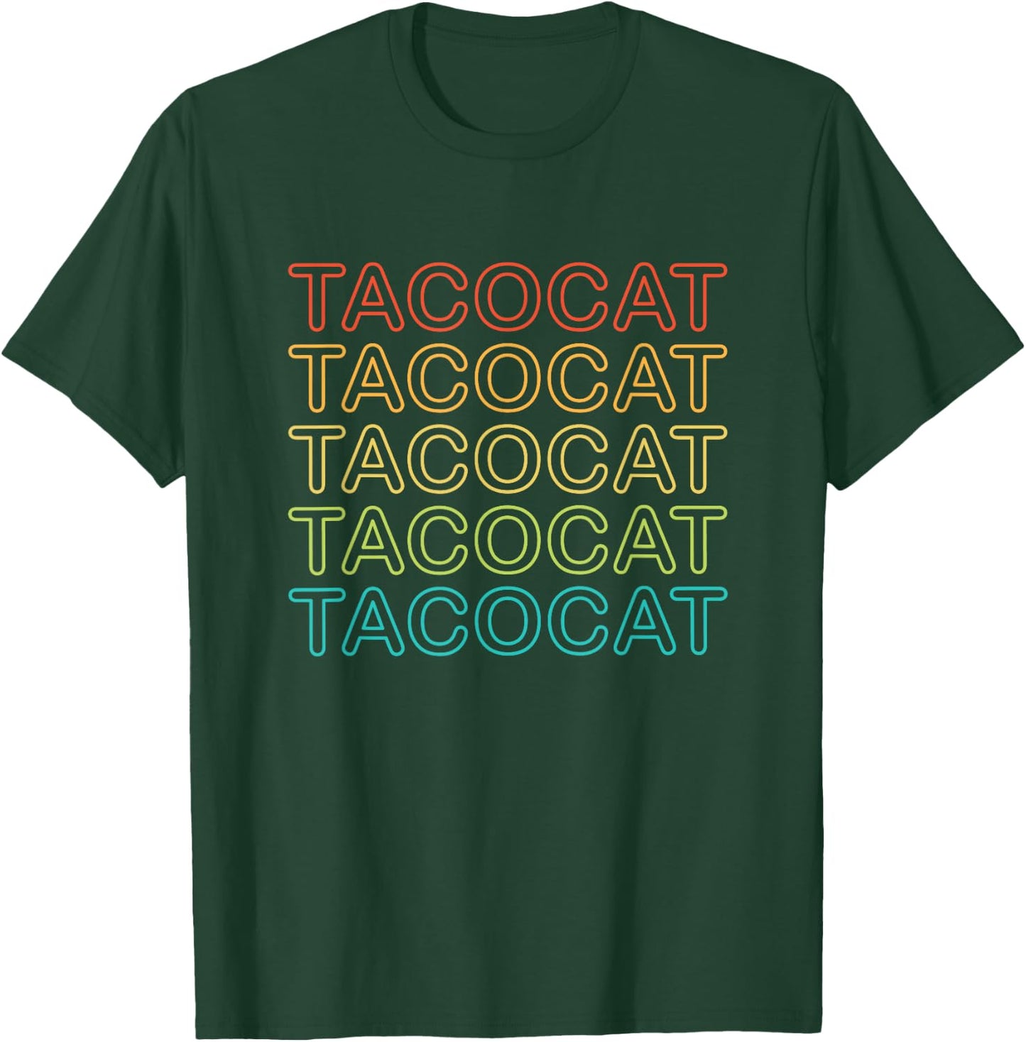 Vintage Taco Cat Shirt Tacocat Men Women Youth Kids T-Shirt - T-Shirt | Forest