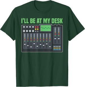 Sound Mixer Audio Engineer Mixing Board T-Shirt - T-Shirt | Forest
