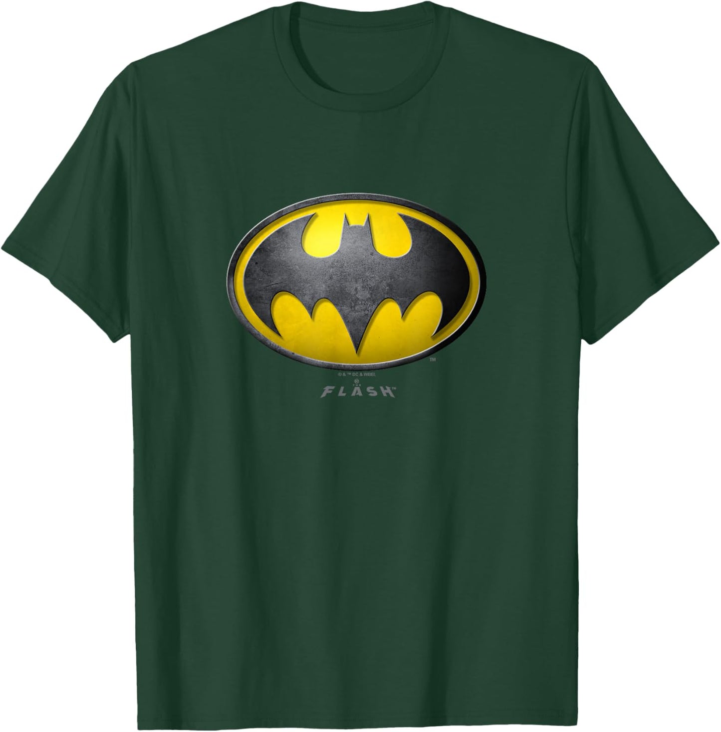 The Flash Movie Batman Logo Black and Yellow T-Shirt - T-Shirt | Forest