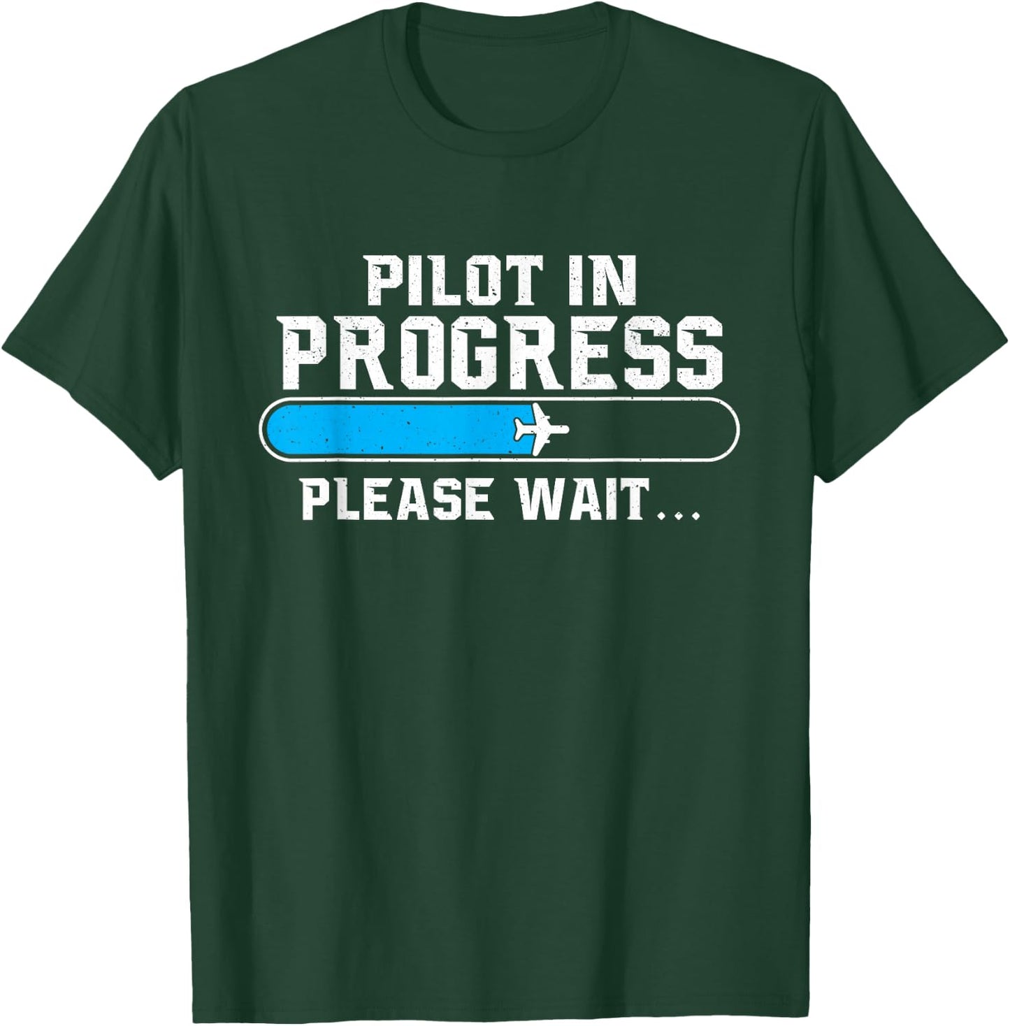 Pilot in Progress - Airline Pilot Aviation Aircraft Lover Small T-Shirt - T-Shirt | Forest