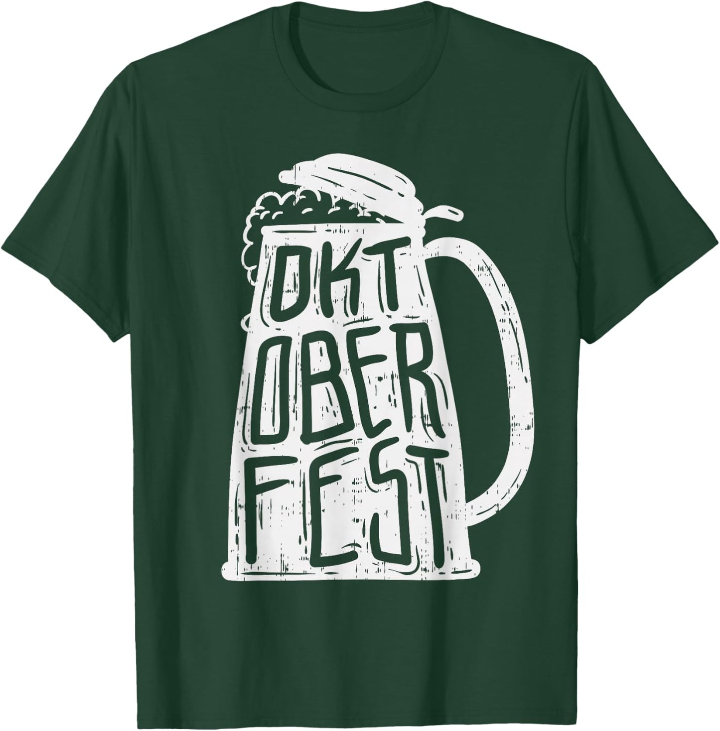 Oktoberfest Beer Mug Shirt OktoBeerFest German Drinking Gift T-Shirt - T-Shirt | Forest