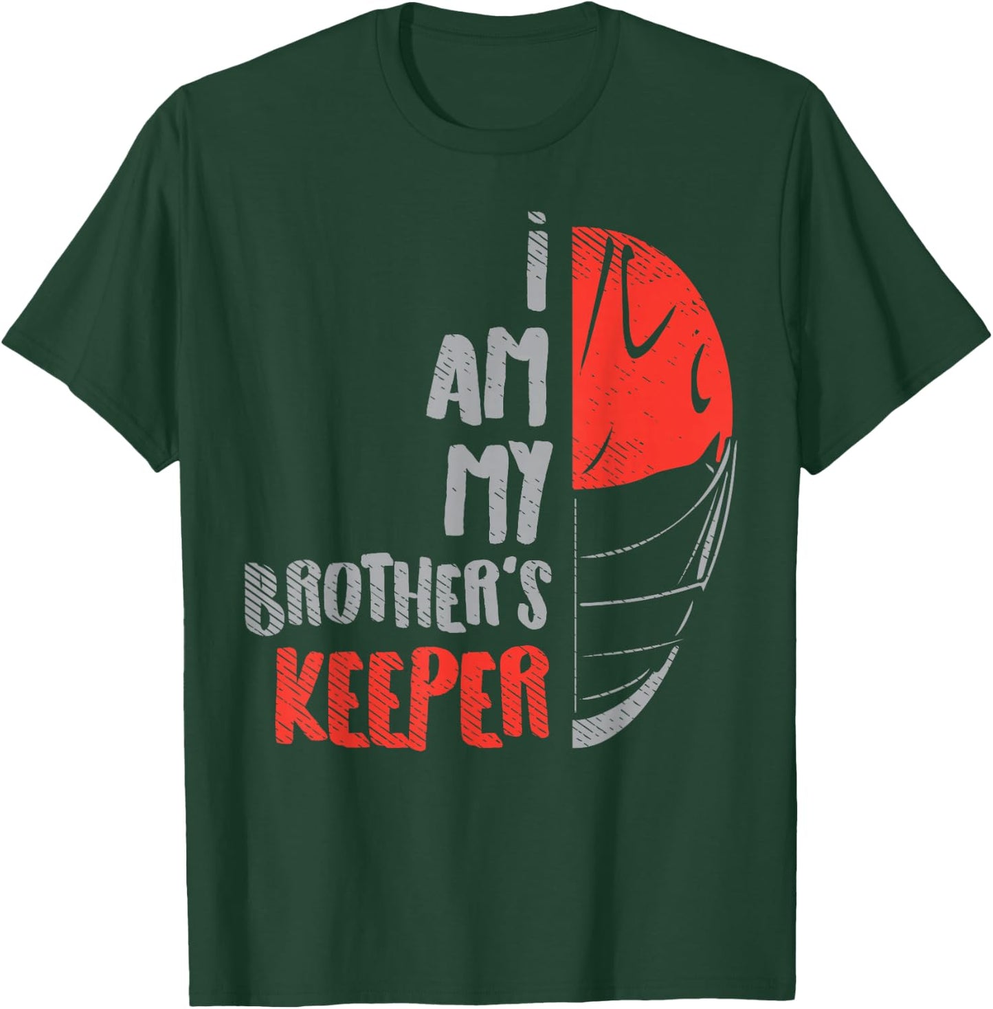 My Brother's Keeper Lacrosse Funny Defense Lax Goalie Gift T-Shirt - T-Shirt | Forest