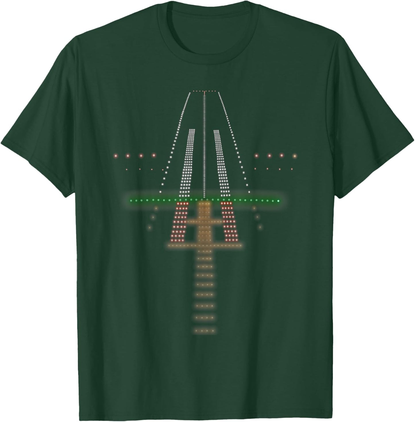 On Glideslope Airport Runway Lights Pilot Aviation Design T-Shirt - T-Shirt | Forest