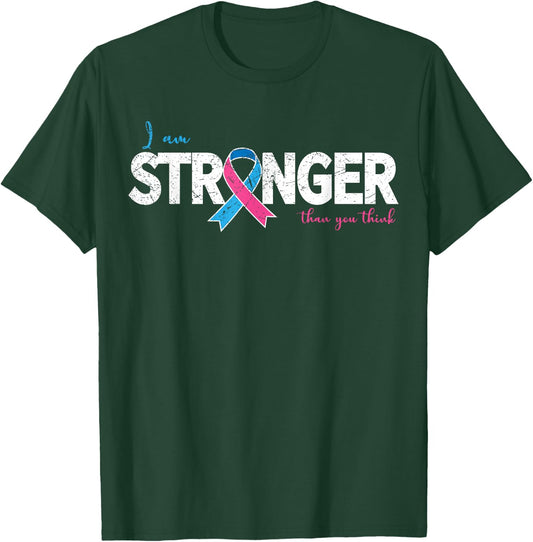 Pregnancy/Infants Loss I am Stronger Awareness Gift T-Shirt - T-Shirt | Forest