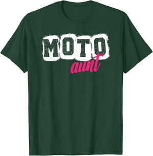 Moto Aunt Motocross Aunt Motocross Rider Aunt T-Shirt - T-Shirt | Forest
