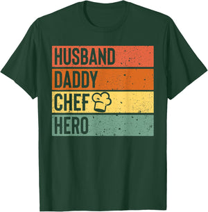 Chef Cook Dad Shirt Husband Daddy Hero Fathers Day Gift T-Shirt - T-Shirt | Forest