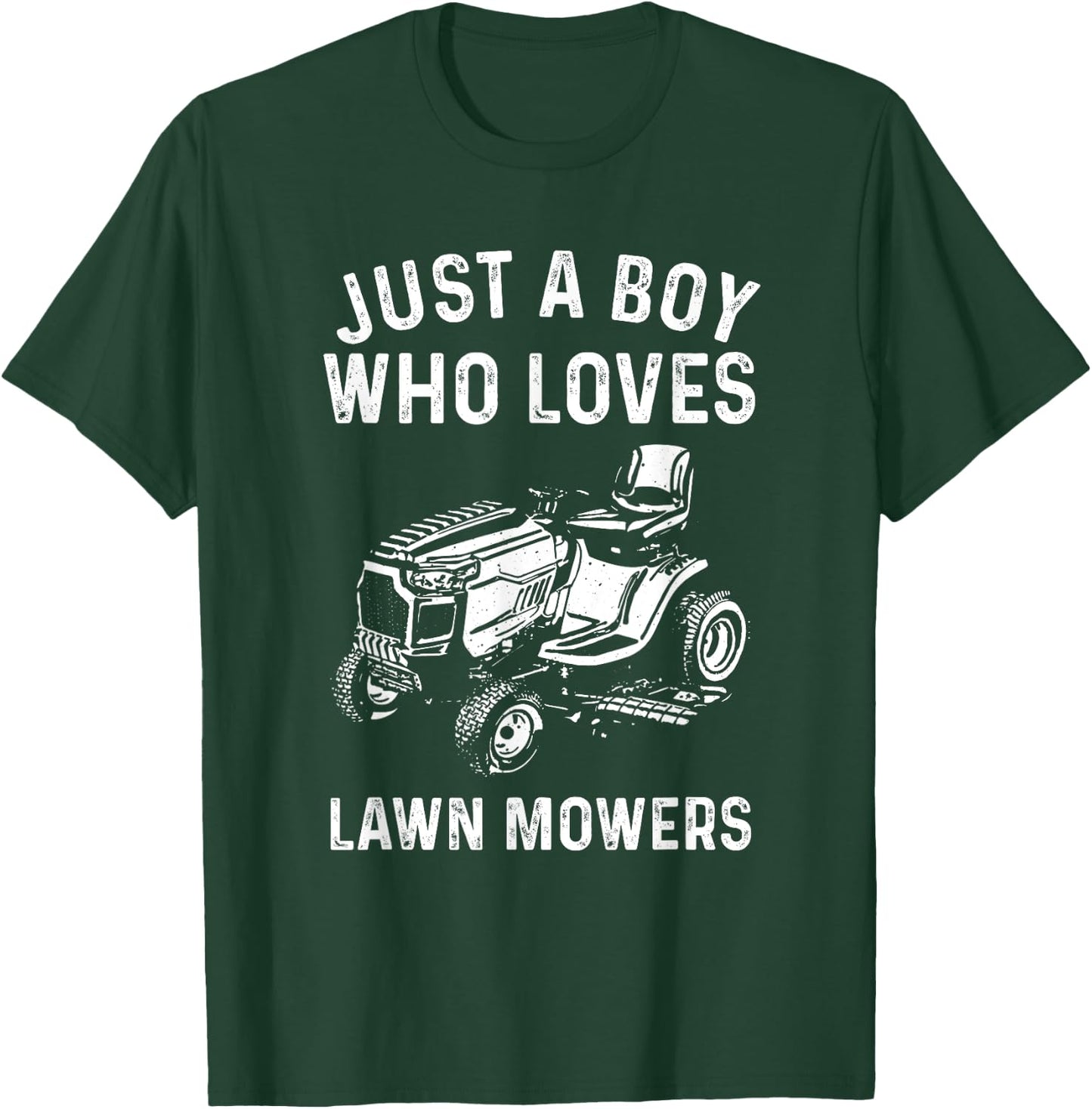 Cool Lawn Mower Design For Boys Kids Men Lawn Mowing Lovers T-Shirt - T-Shirt | Forest