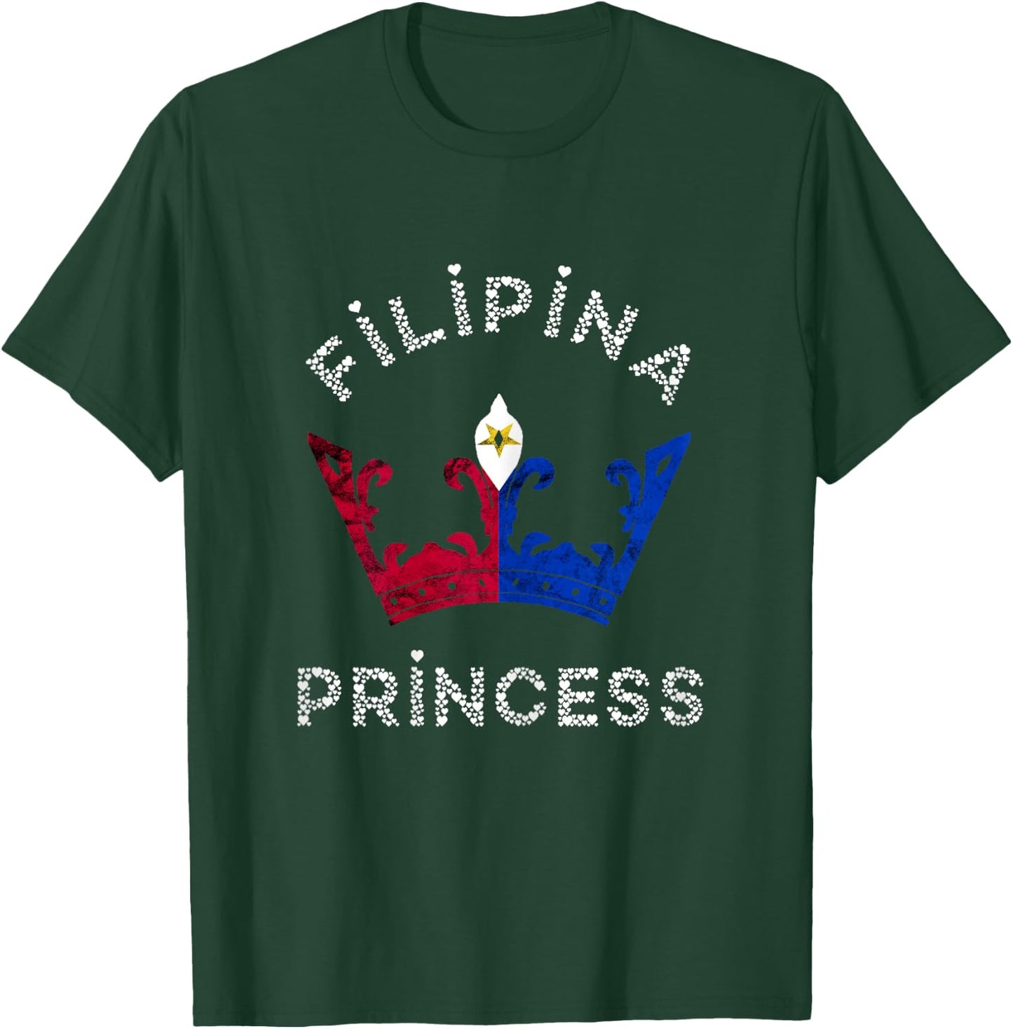 Philippines Filipina Princess Crown Pinay Filipino Pride T-Shirt - T-Shirt | Forest