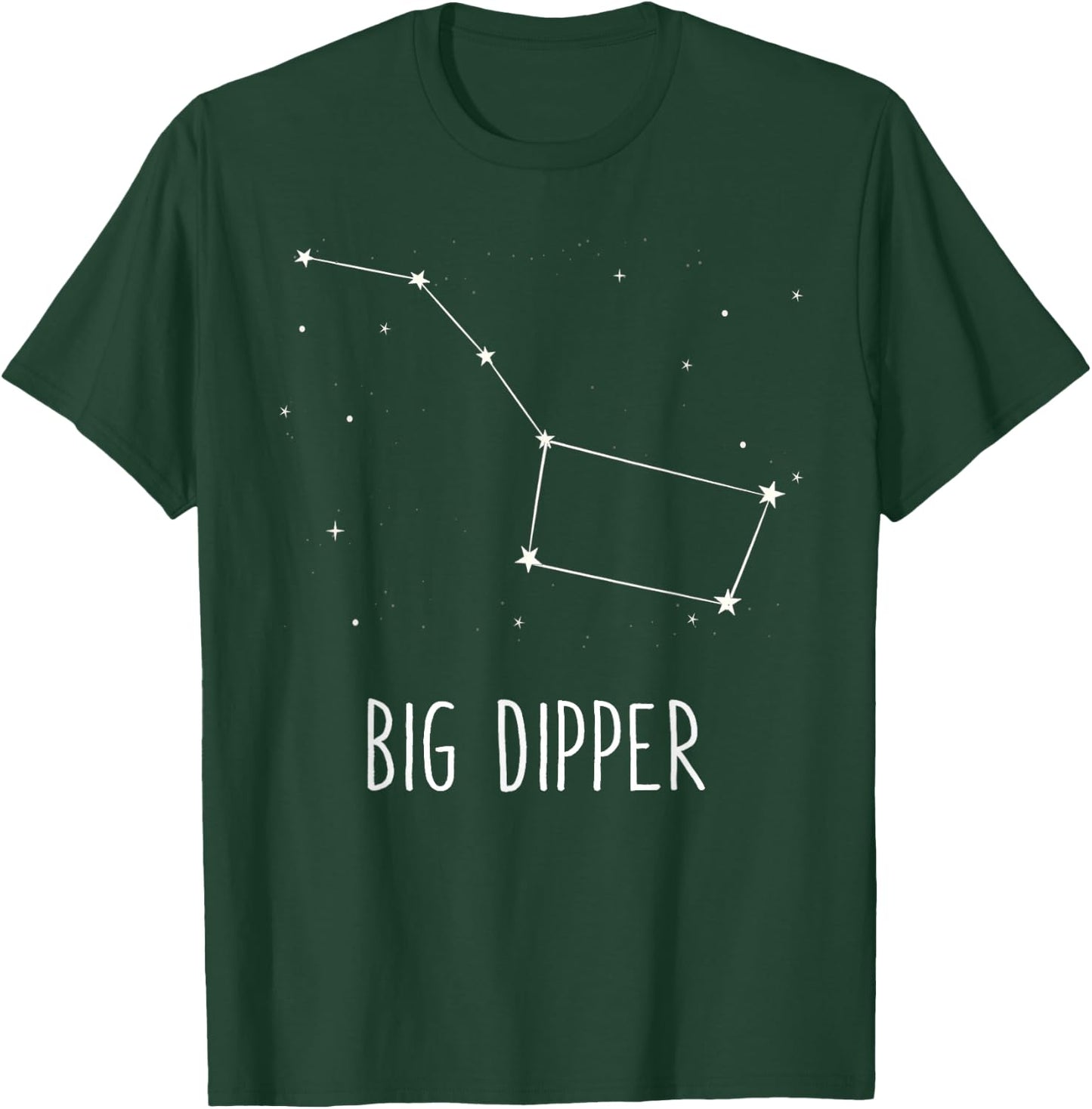 Big Dipper Constellation Cute Space Stargazing Gift T-Shirt - T-Shirt | Forest