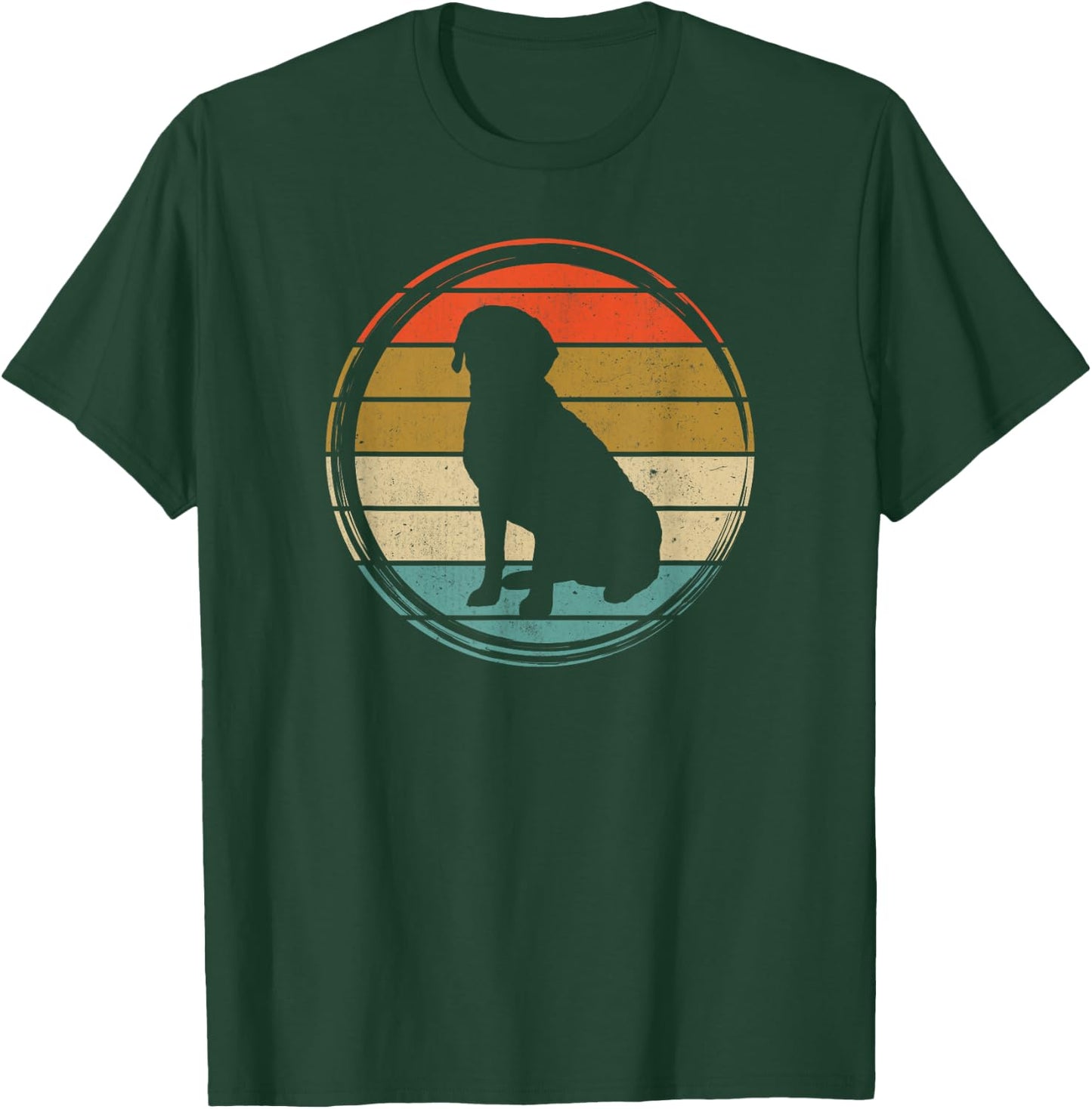 Black Yellow Chocolate Lab Vintage Labrador Men Women Kids T-Shirt - T-Shirt | Forest