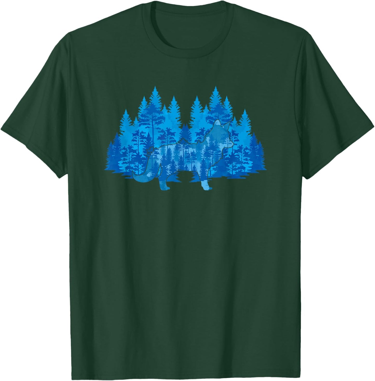 Nature Trees Wildlife Animal Fox Outdoors Forest T-Shirt - T-Shirt | Forest