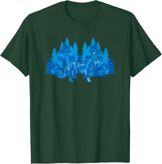 Nature Trees Wildlife Animal Fox Outdoors Forest T-Shirt - T-Shirt | Forest