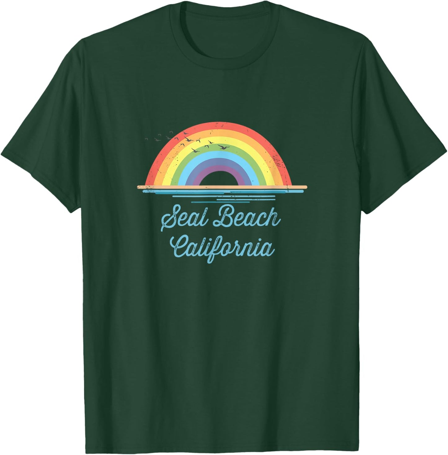 Seal Beach California Souvenir Graphic T-Shirt - T-Shirt | Forest