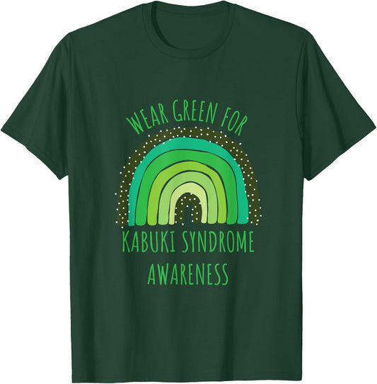 Wear Green For Kabuki Syndrome Awareness Month T-Shirt - T-Shirt | Forest