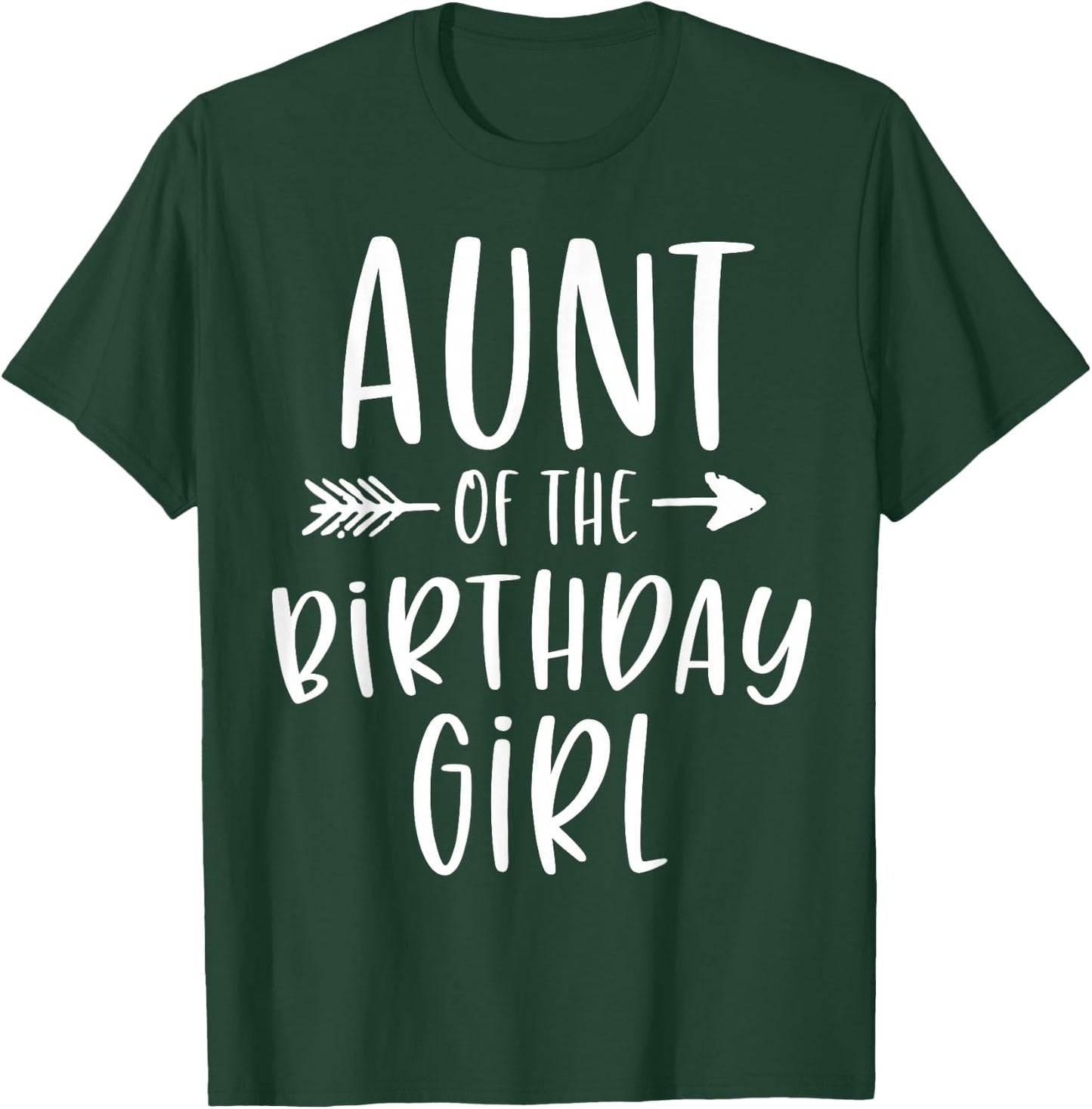 Aunt of the Birthday Girl Aunt and Niece Bday Party T-Shirt - T-Shirt | Forest