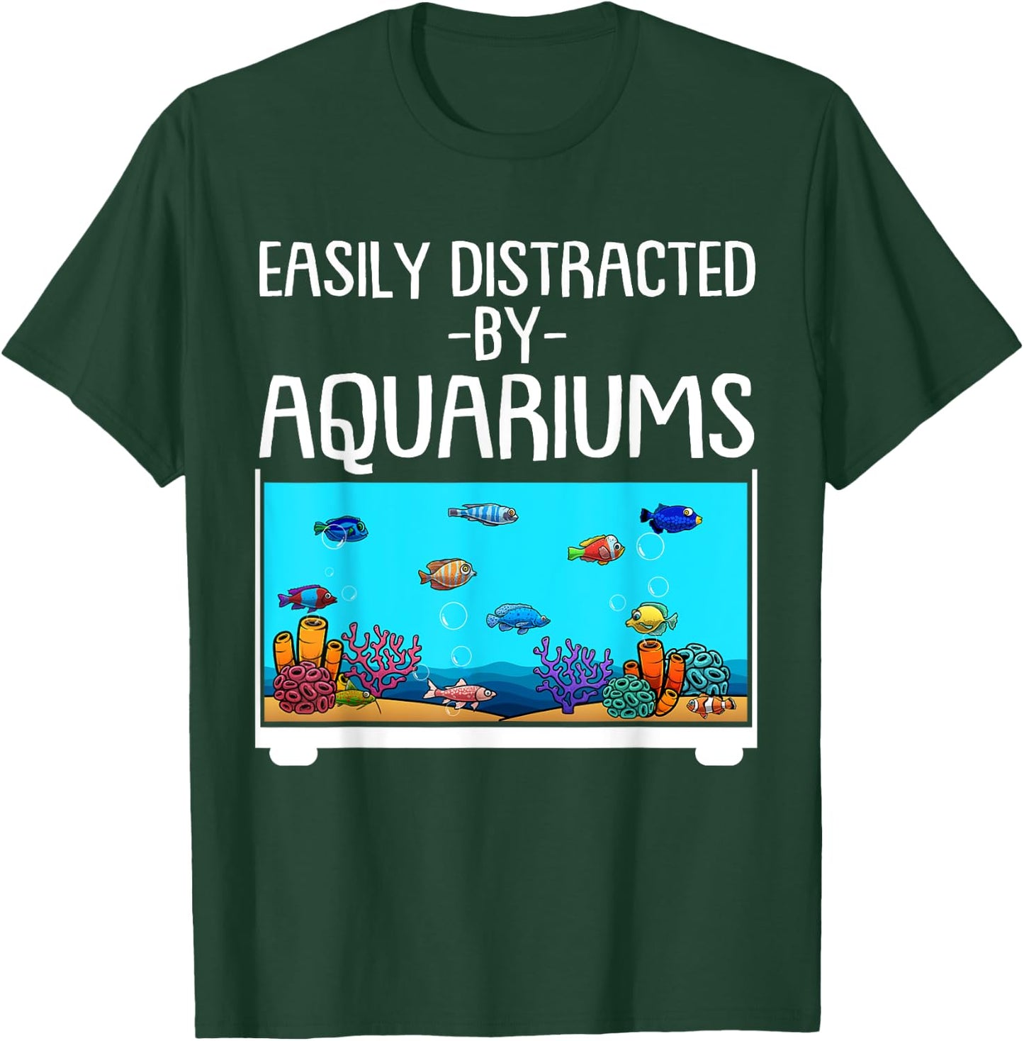 Funny Aquariums Gift Fish Tank Lovers Fishkeeping Men T-Shirt - T-Shirt | Forest