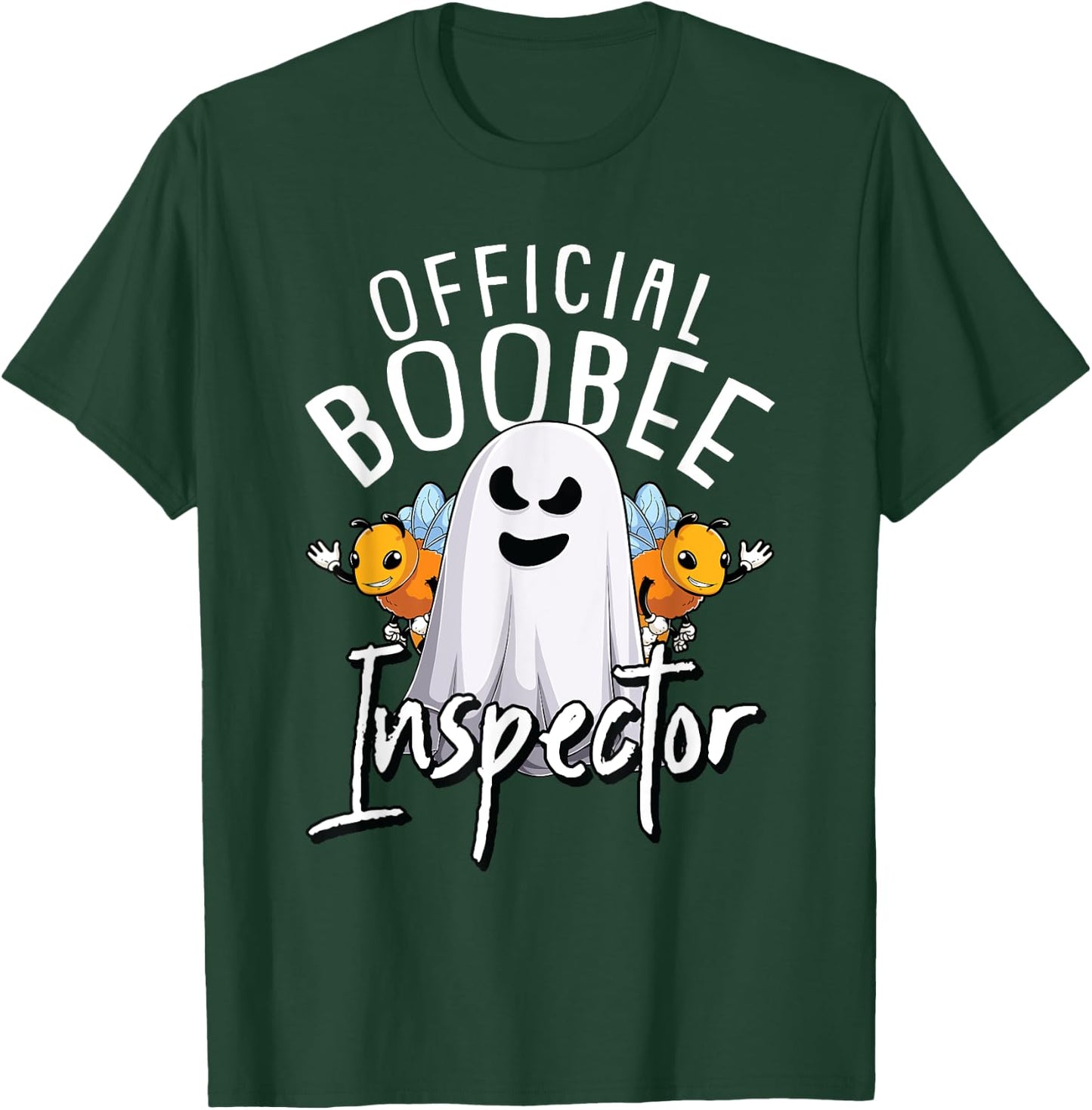 Boo-Bee Inspector Lazy DIY Halloween Costume Funny Ghost T-Shirt - T-Shirt | Forest