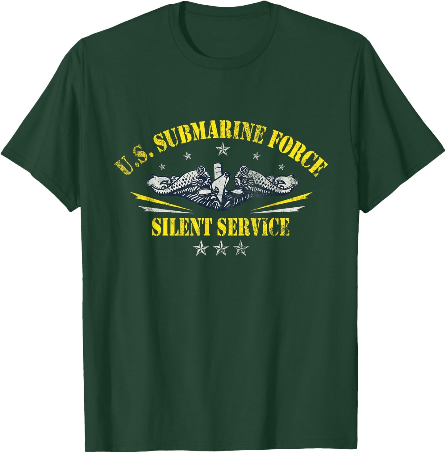 U.S Submarine Force Silent Service Patriotic Veterans Day T-Shirt - T-Shirt | Forest
