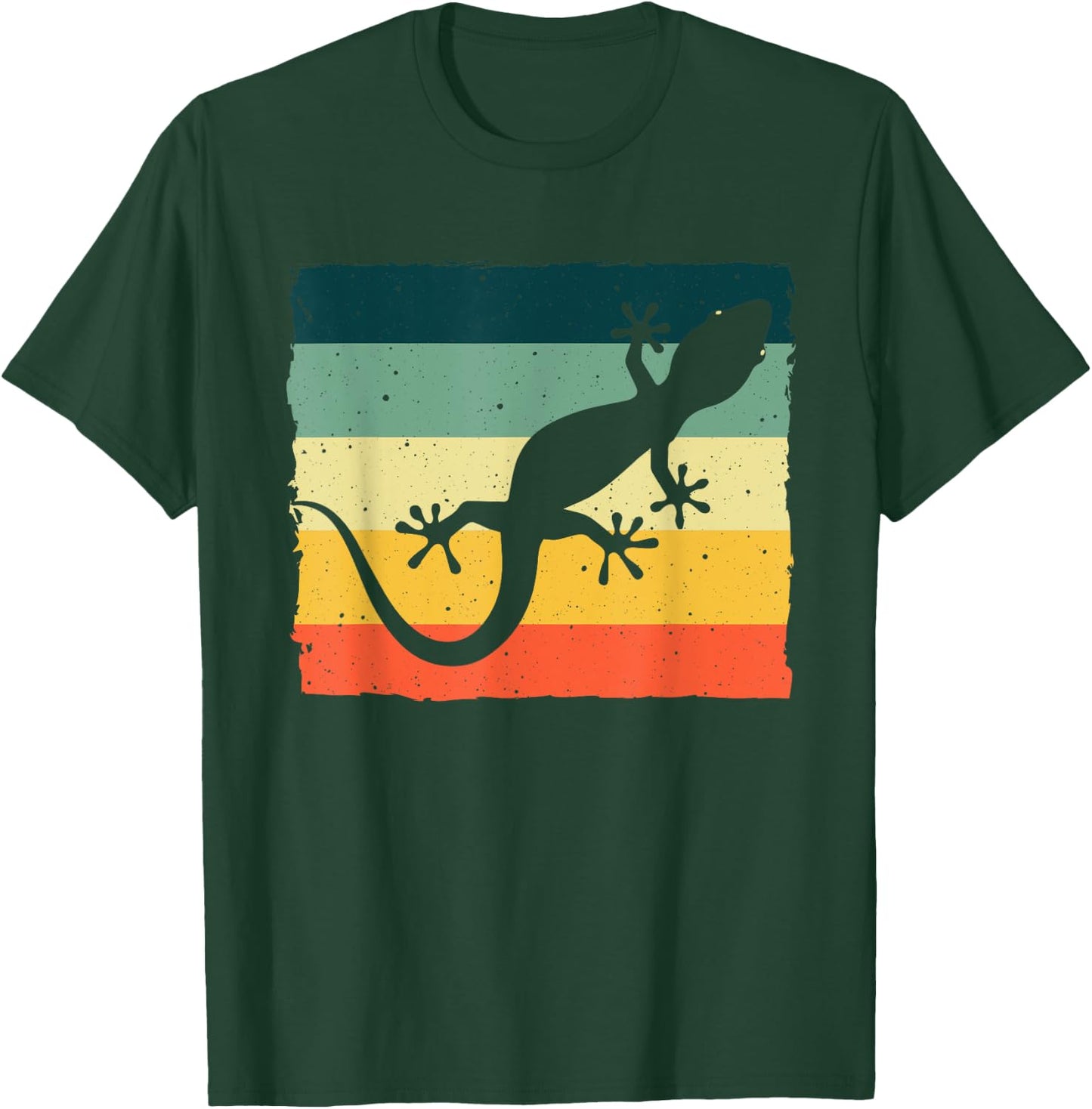Cool Lizard Women Boy Vintage Crested Leopard Gecko T-Shirt - T-Shirt | Forest