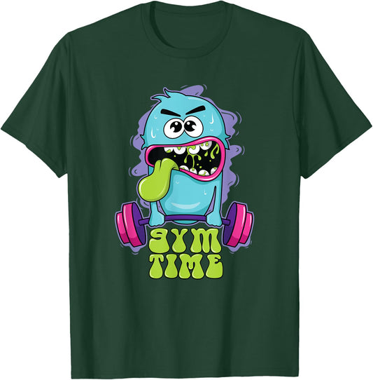 Funny Cute Fitness Gym Workout Sport for Boys Girl Kids T-Shirt - T-Shirt | Forest