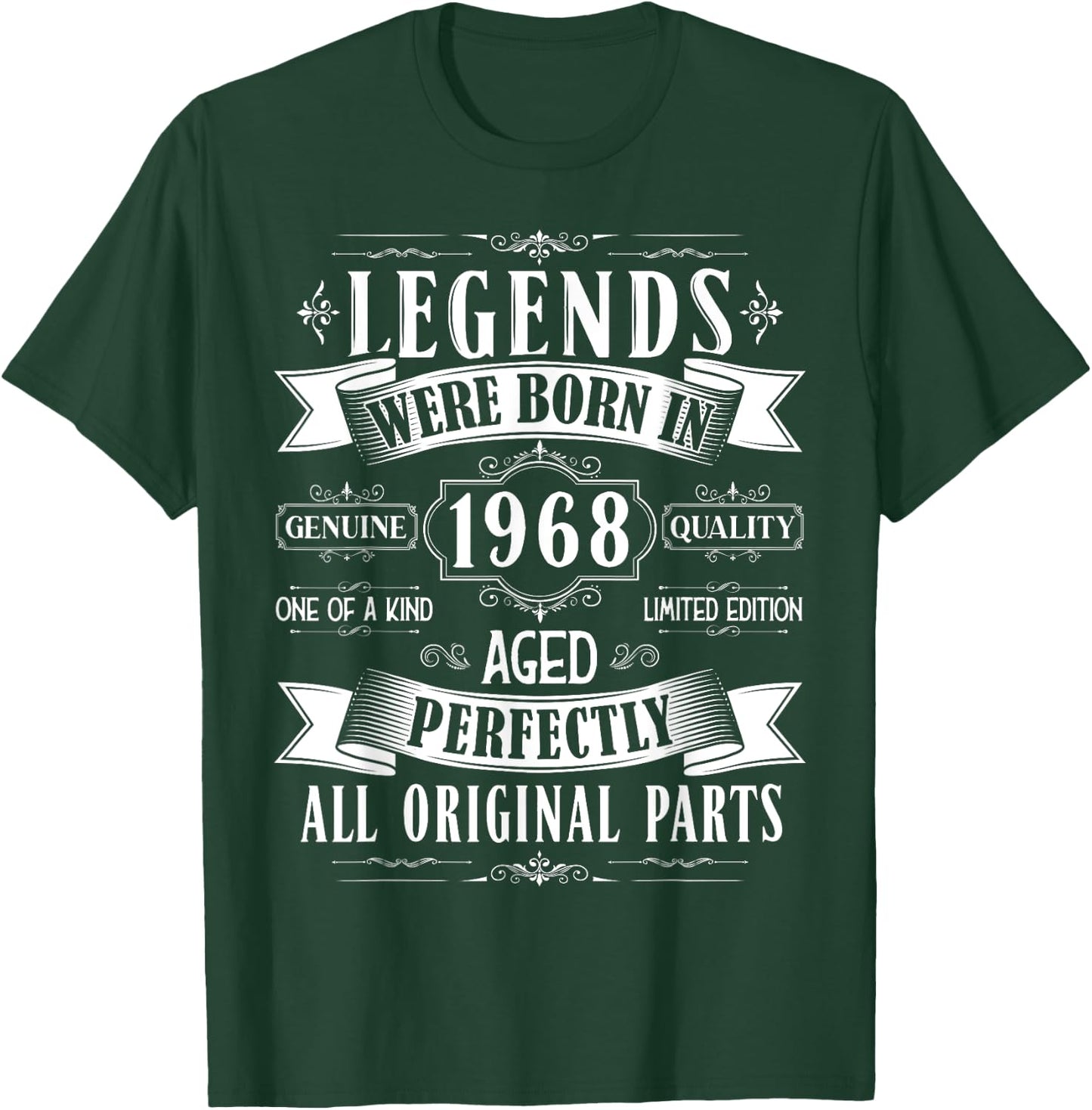 Legends Born In 1968 57th Birthday 57 Years Old Bday Men T-Shirt - T-Shirt | Forest