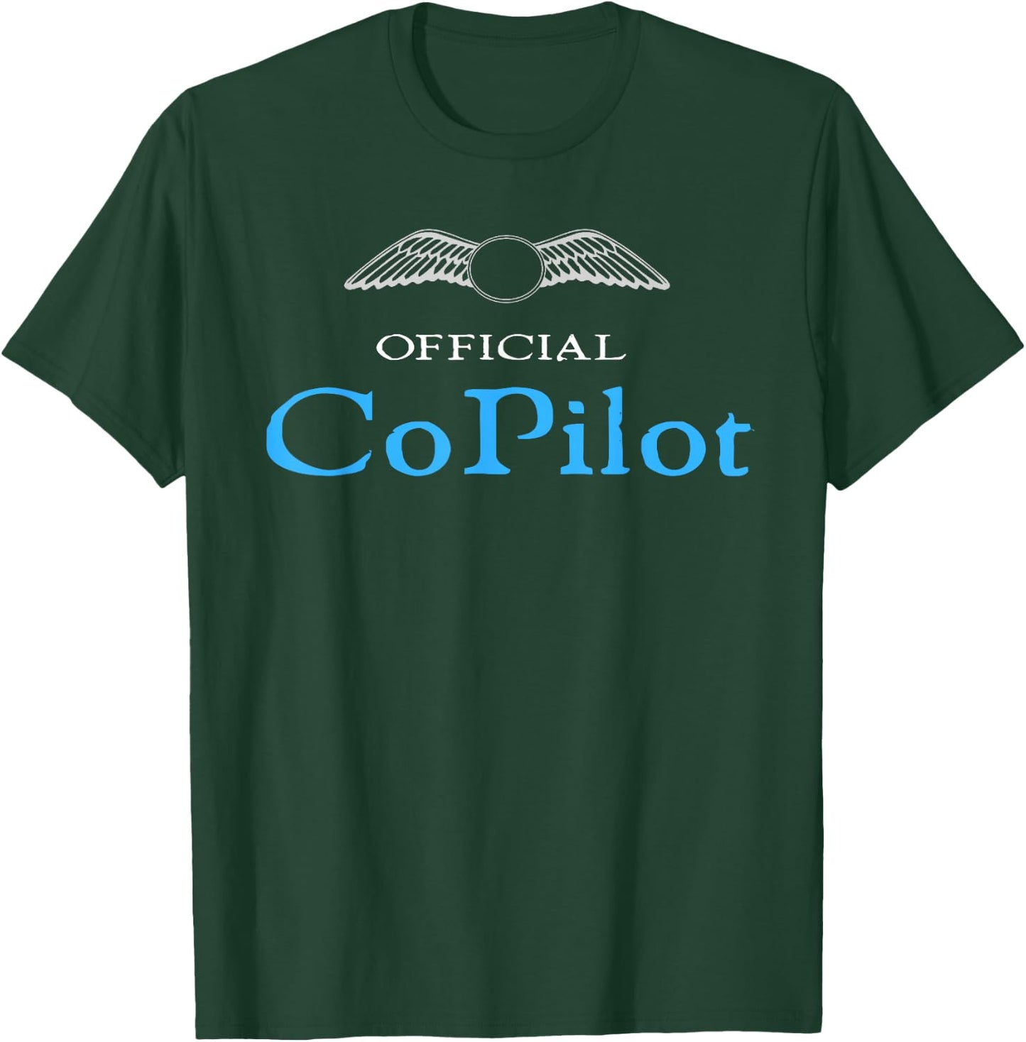 Official CoPilot Fun Kid's Aviation Flying Family T-Shirt - T-Shirt | Forest