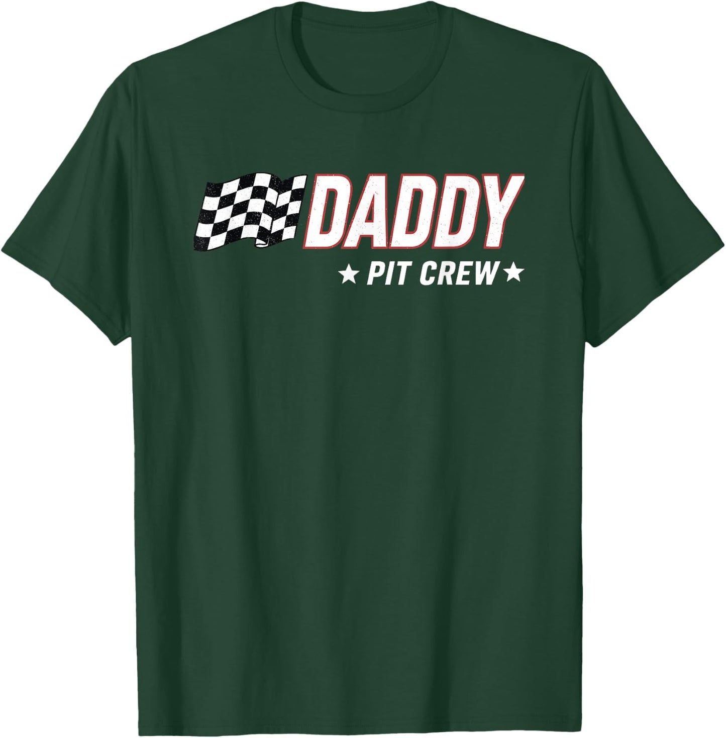 Daddy Pit Crew Race Car T-Shirt - T-Shirt | Forest