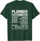 Funny Plumber Hourly Rate Labor Price Chart T-Shirt - T-Shirt | Forest
