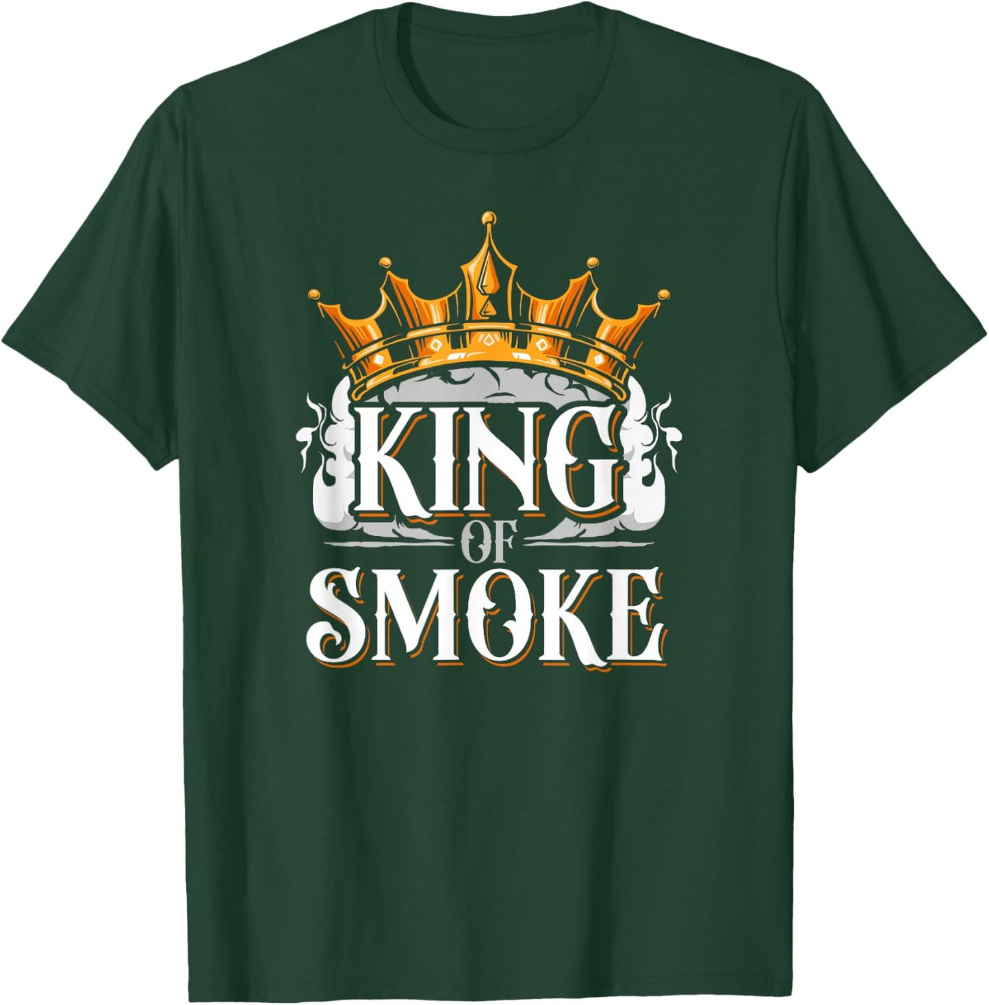 Cigar Smoking Vintage King Of Smoke T-Shirt - T-Shirt | Forest