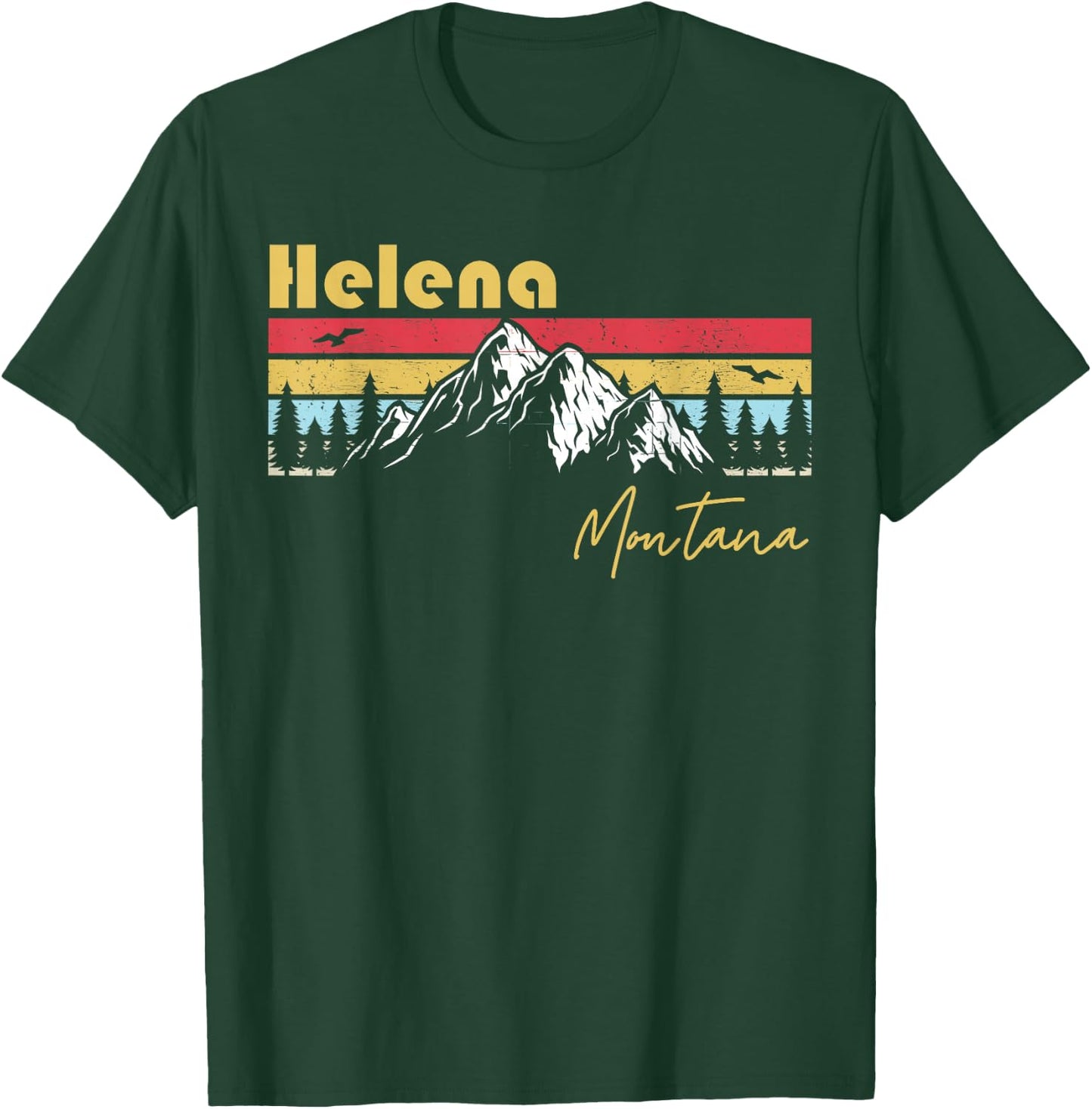 Helena Montana Roots Hometown Vintage Home State T-Shirt - T-Shirt | Forest