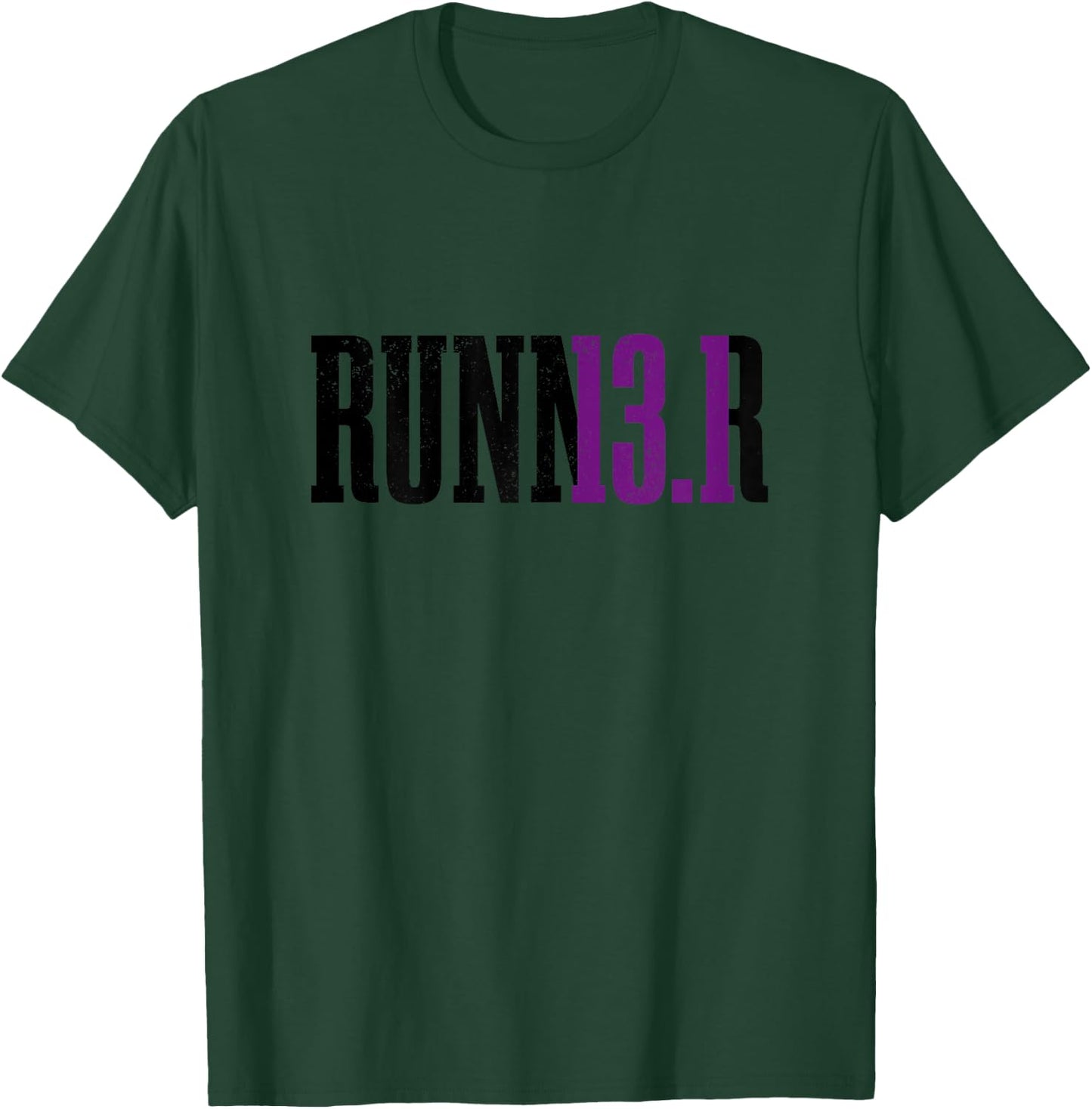 Runner Half Marathon 13.1 Miles Running Marathoner T-Shirt - T-Shirt | Forest