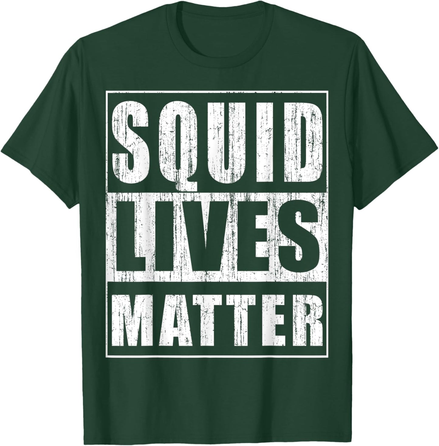 Squid Lives Matter Water Life Protection T-Shirt - T-Shirt | Forest