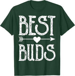 Best Buds Best Friends Matching BFF Friendship Men T-Shirt - T-Shirt | Forest