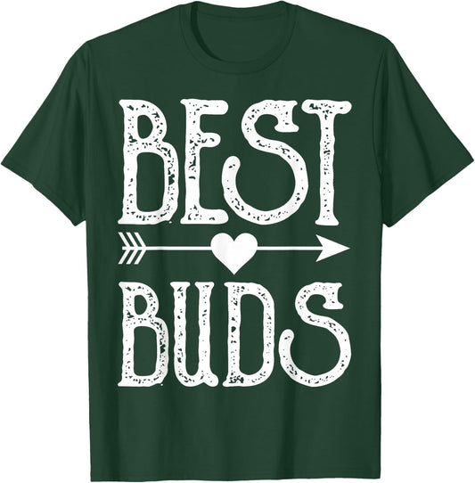 Best Buds Best Friends Matching BFF Friendship Men T-Shirt - T-Shirt | Forest