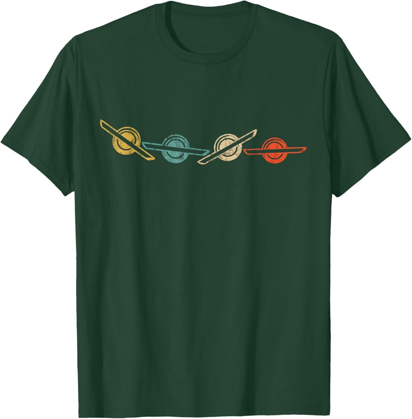 Retro Vintage Onewheel Float Electric Skateboard One Wheel T-Shirt - T-Shirt | Forest