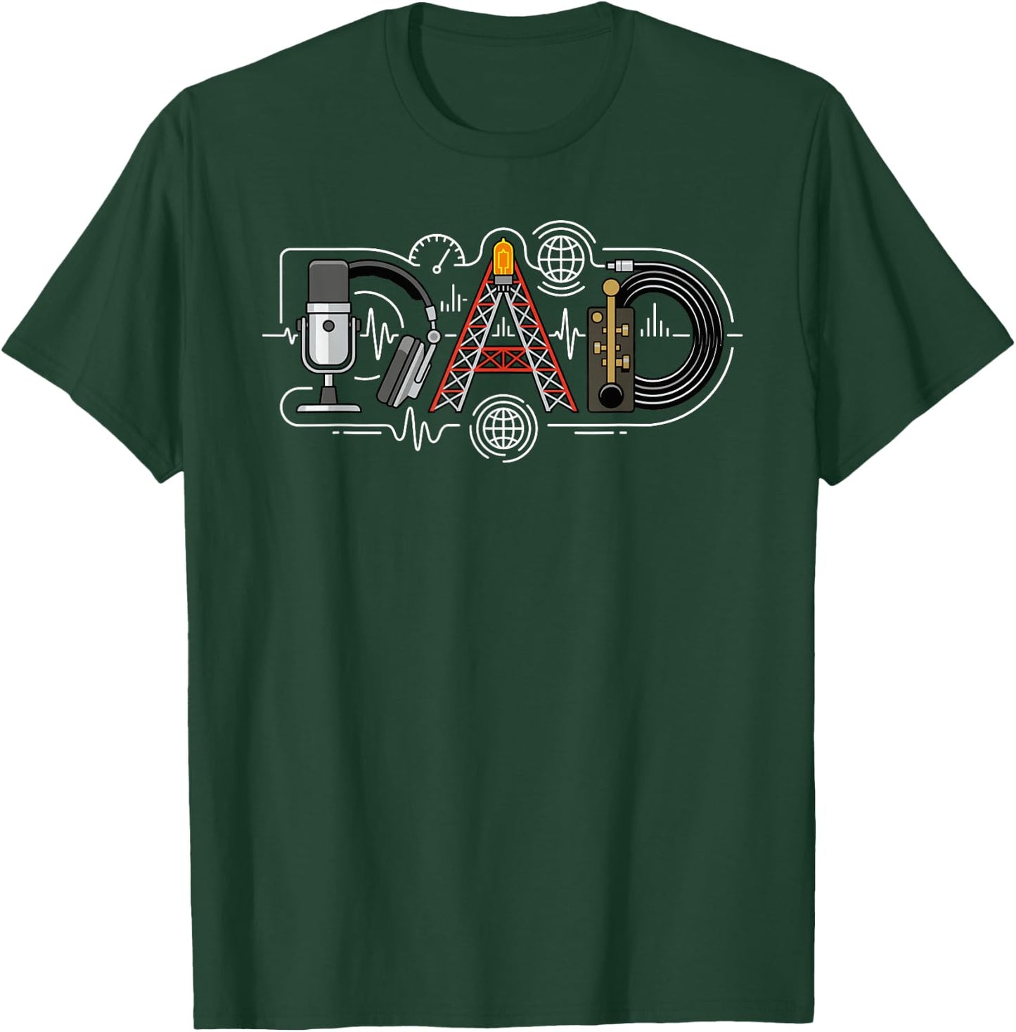 Ham Radio Dad Amateur Radio Father Father's Day Birthday T-Shirt - T-Shirt | Forest
