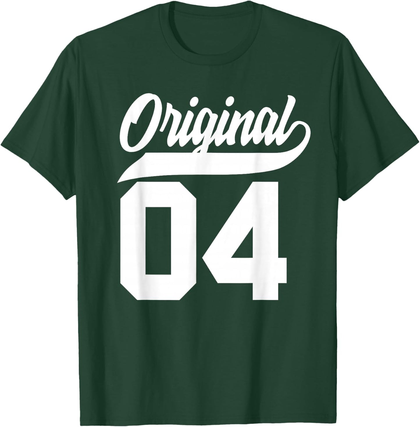 22nd Birthday Gift Boys Girls Original Vintage Born 2004 T-Shirt - T-Shirt | Forest