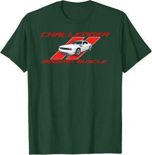 Dodge Challenger RT Modern Muscle T-Shirt - T-Shirt | Forest