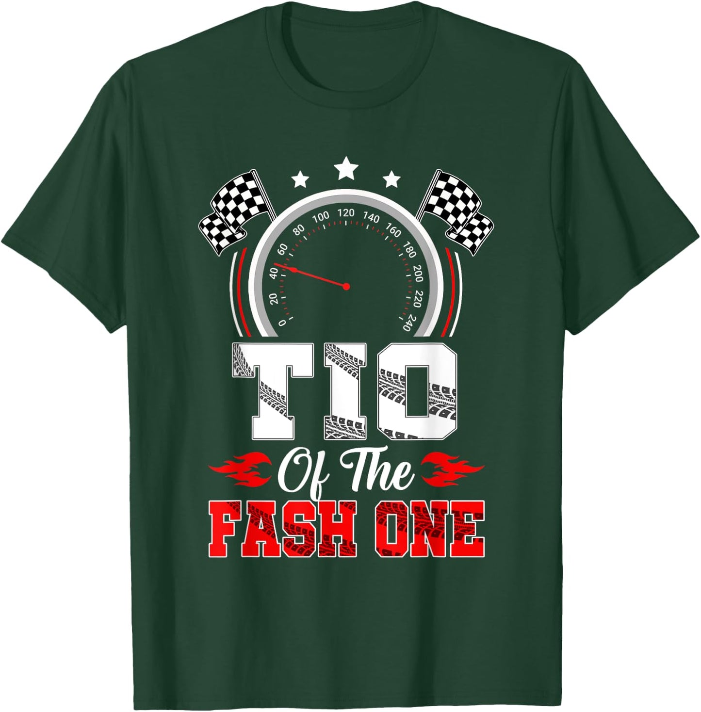 Tio Of The Fast One 1St Birthday Racing Car Family T-Shirt - T-Shirt | Forest