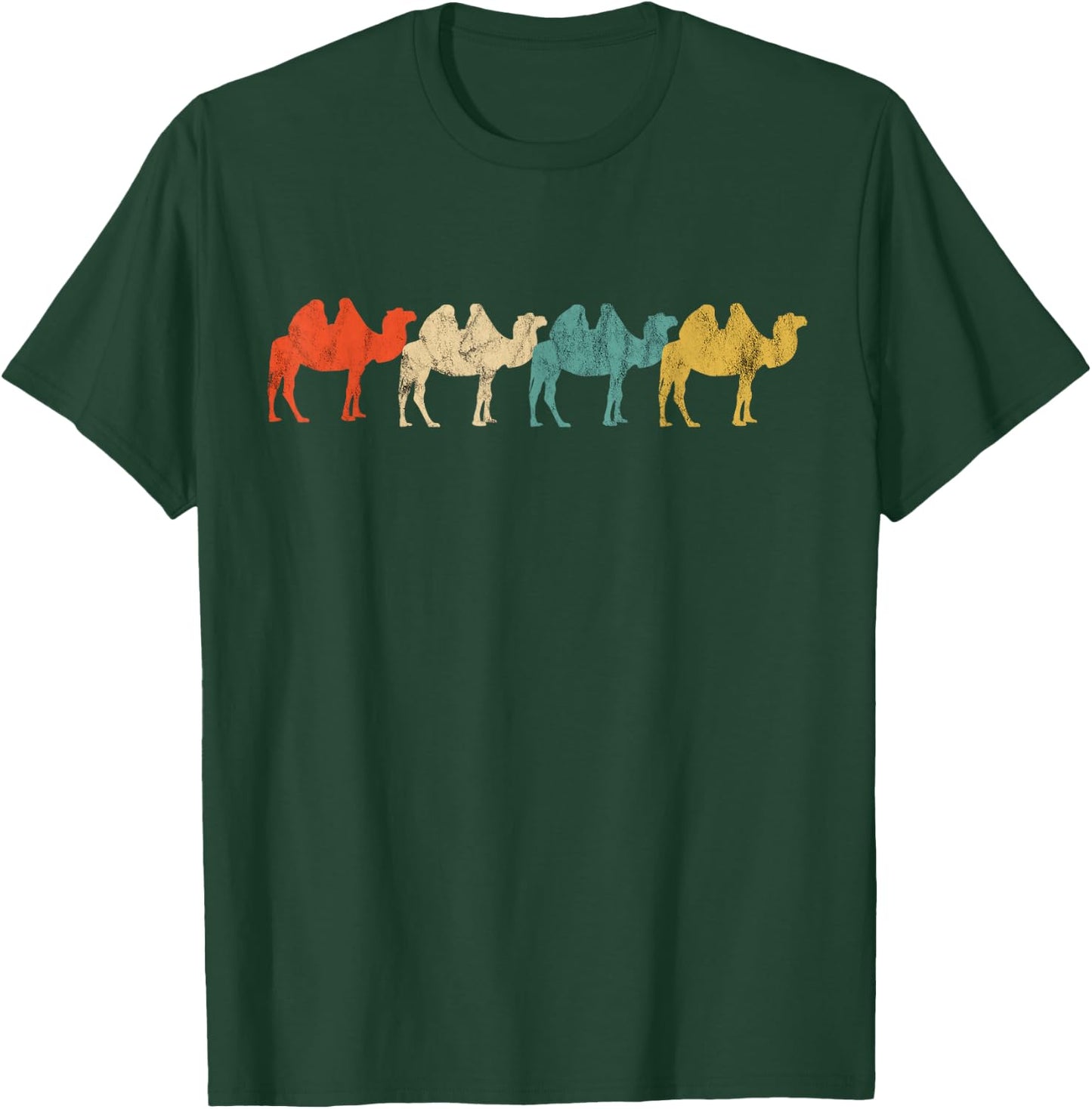 Camel Train Caravan Arabian Camel Animal Desert T-Shirt - T-Shirt | Forest