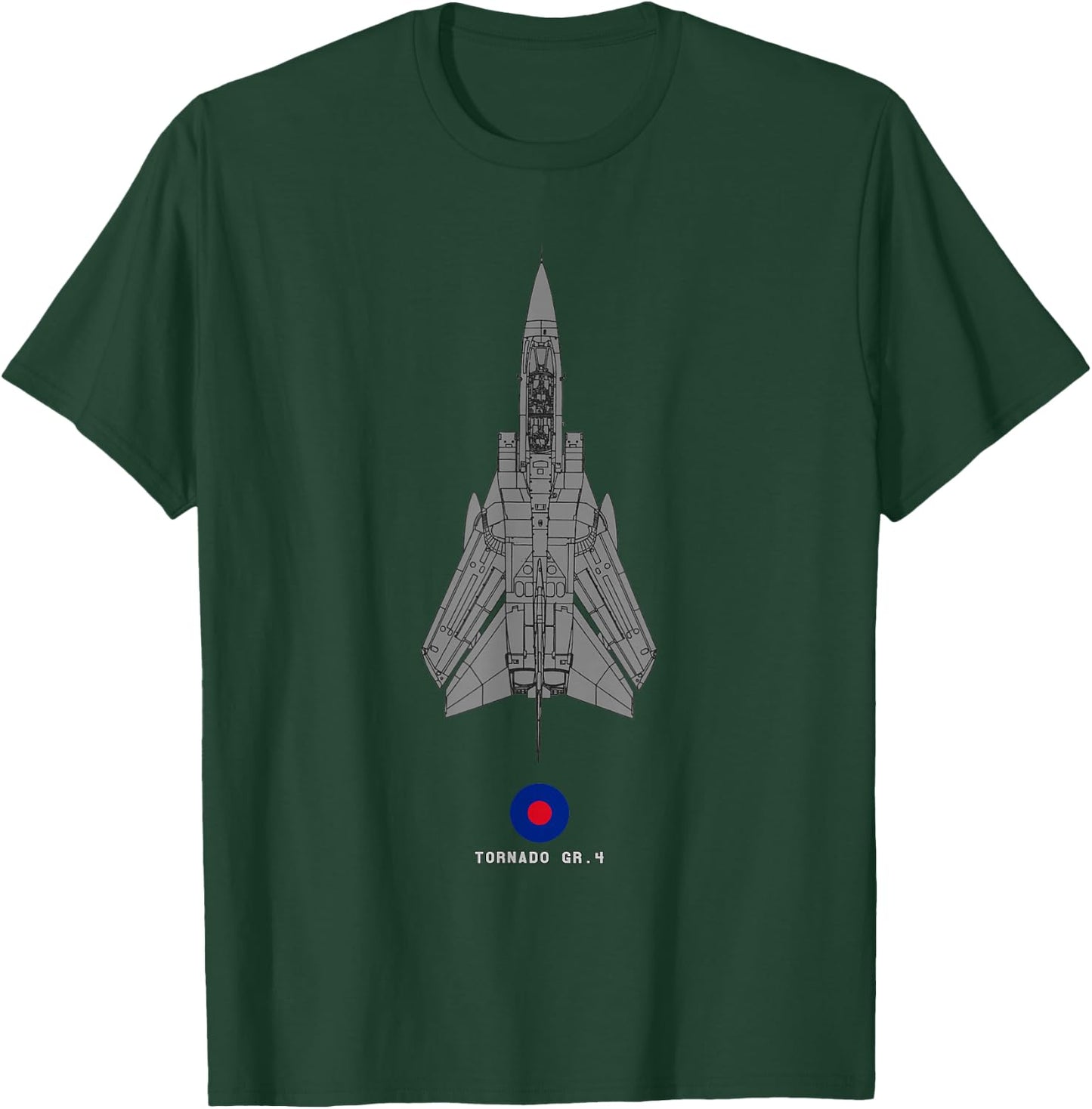 Tornado GR.4 RAF Jet Military Airplane Tech Drawing T-Shirt - T-Shirt | Forest