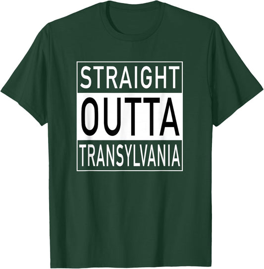 Straight Outta Transylvania - Funny Romanian T-Shirt - T-Shirt | Forest