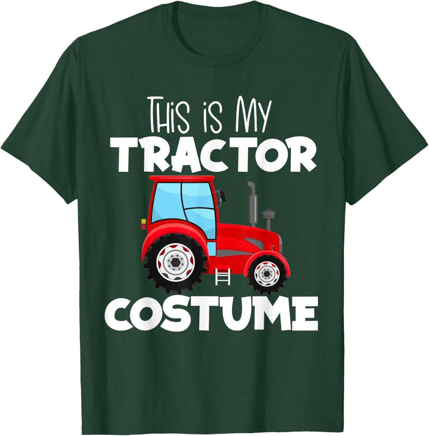 This Is My Red Farm Tractor Costume Halloween T-Shirt - T-Shirt | Forest