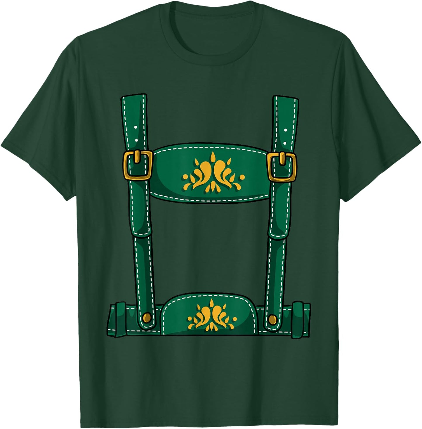 Oktoberfest Lederhosen Halloween Costume T-Shirt - T-Shirt | Forest