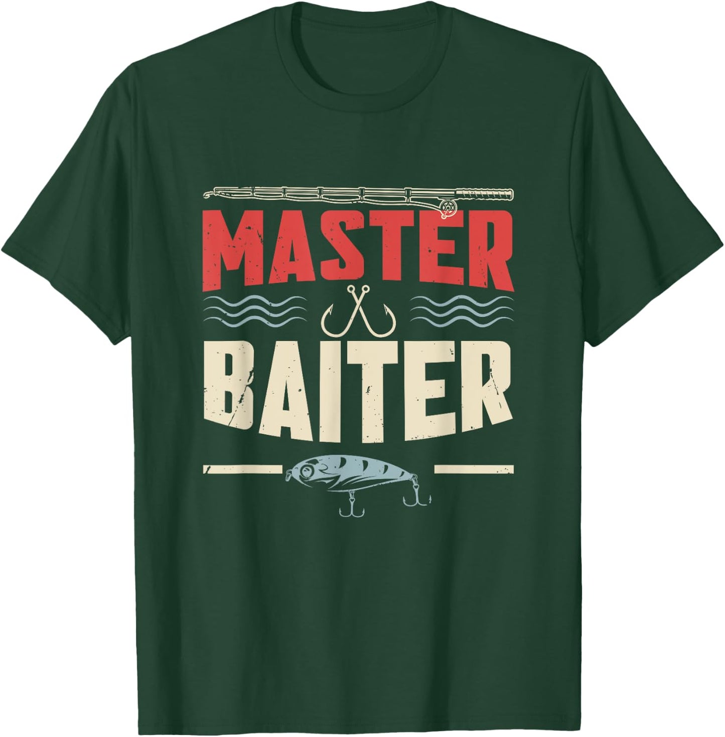 Master Baiter | Fishing T-Shirt - T-Shirt | Forest